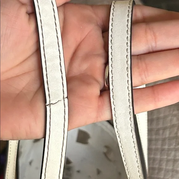 Michael Kors Cream Cutout Tote